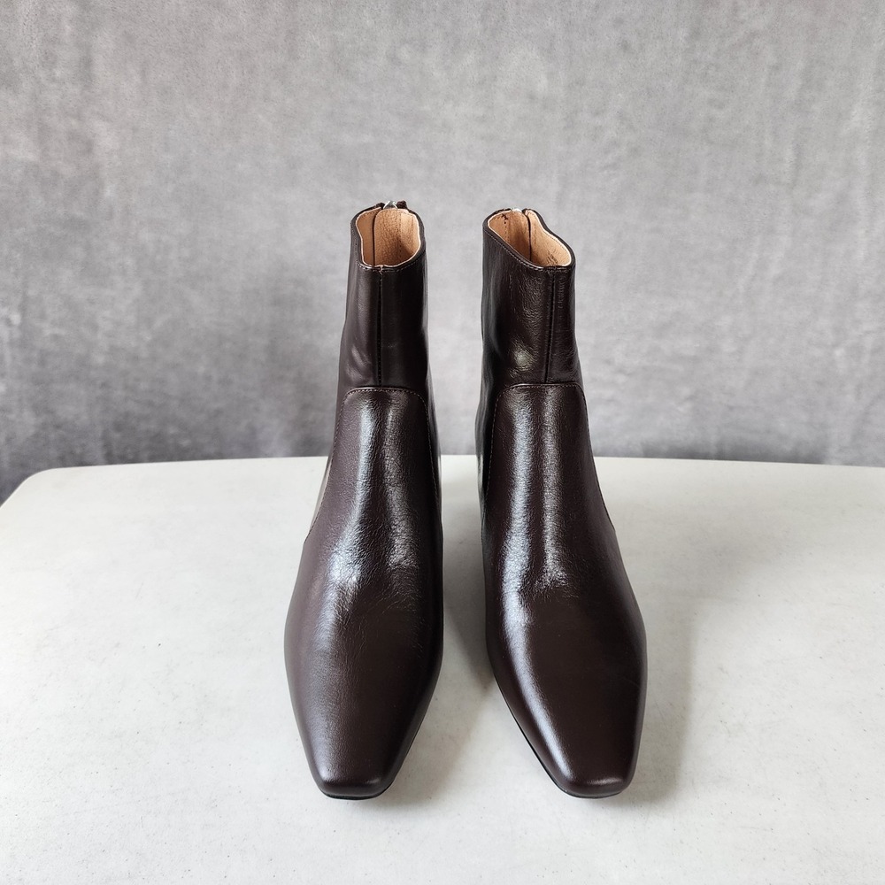 Madewell Dark Brown Leather Ankle Boots - Picture 11 of 13